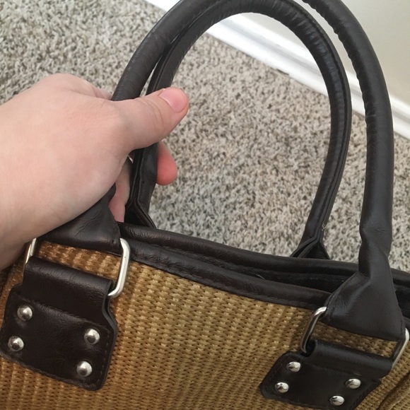 Used straw-look tote - Picture 2 of 3